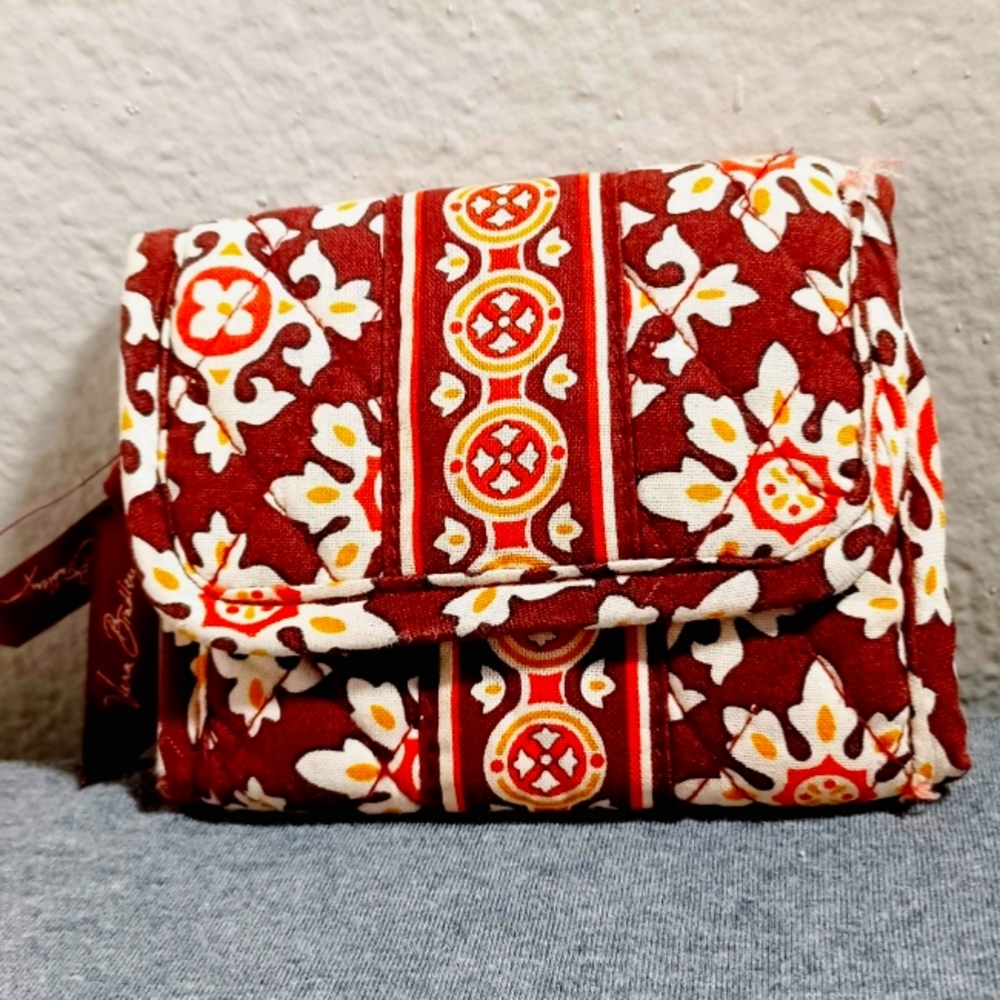 Vera Bradley quilted trifold wallet